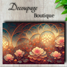 Papel De Seda Catedral Lotus Decoupage