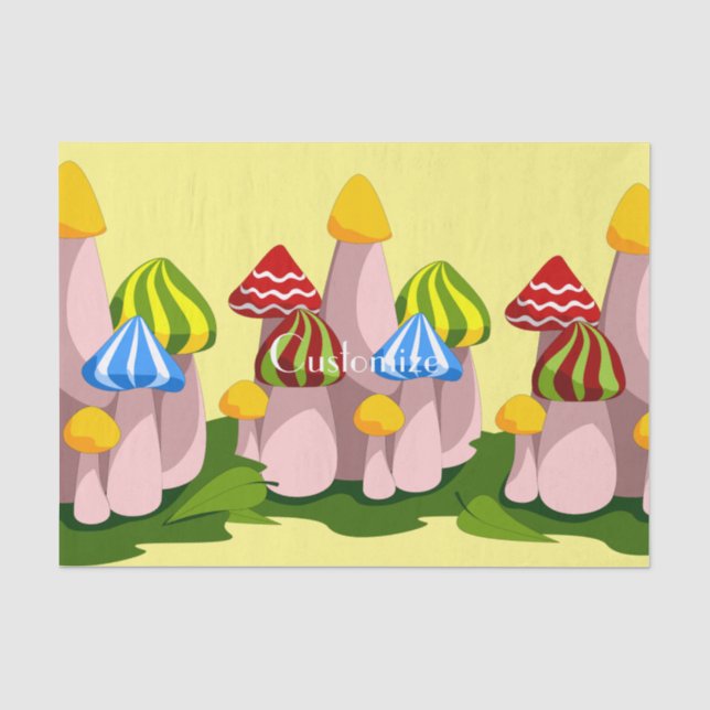 Papel De Seda Catedral Magia de Cogumelos Thunder_Cove (Frente )
