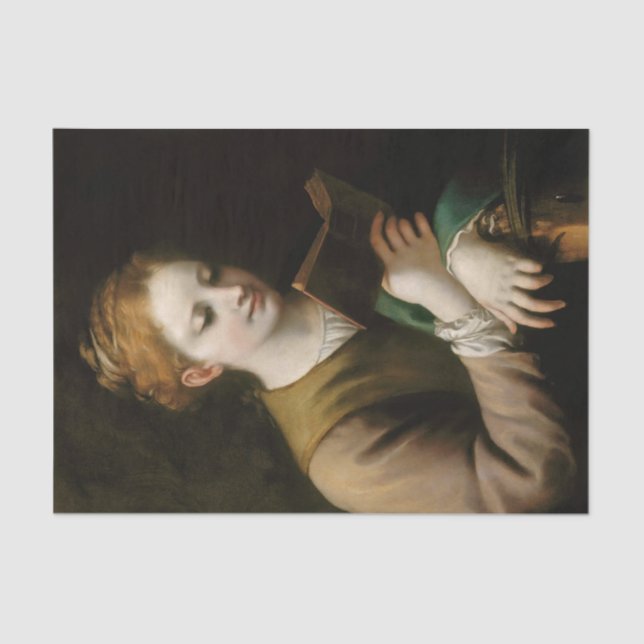 Papel De Seda Catherine Reading por Correggio (Frente )