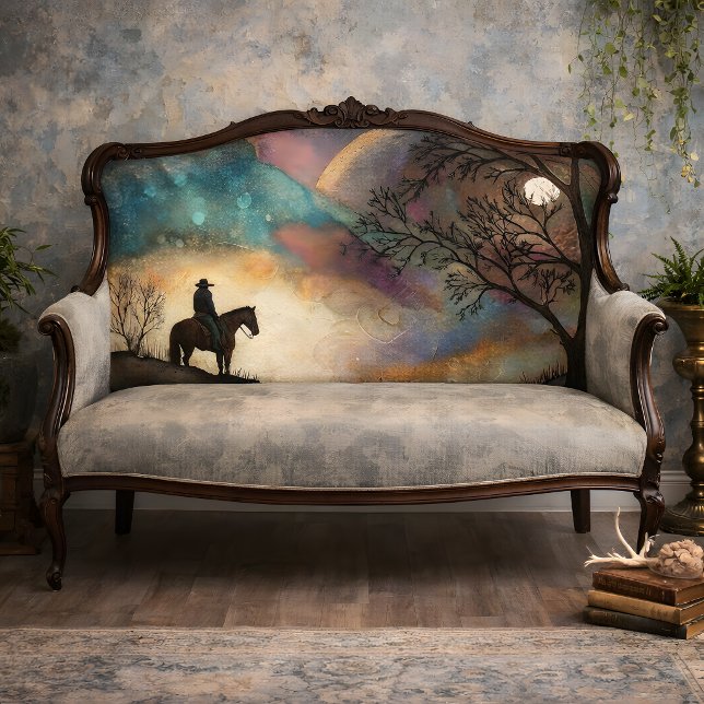 Papel De Seda Cavaleiro ao Luar Decoupage (Moonlit Rider Decoupage Tissue Paper)