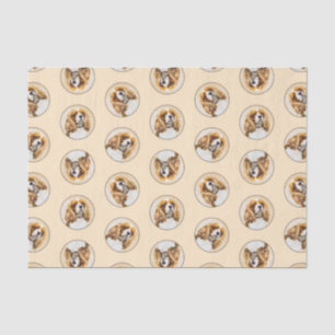 Papel De Seda Cavalier King Charles Spaniel Cav Art Pintura