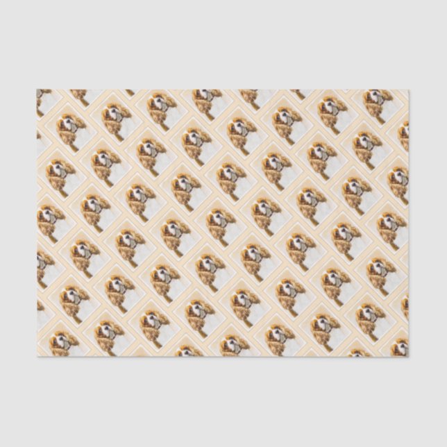 Papel De Seda Cavalier King Charles Spaniel Original (Frente )