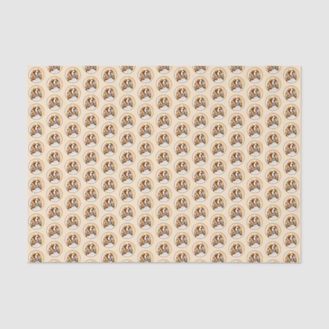 Papel De Seda Cavalier King Charles Spaniel Original (Frente )