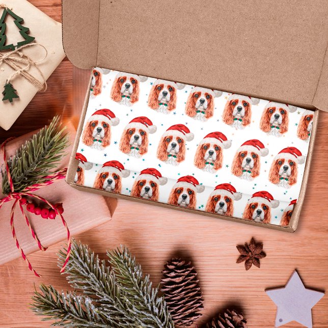 Papel De Seda Cavalier King Charles Spaniel Raça de Cão Natal (Criador carregado)