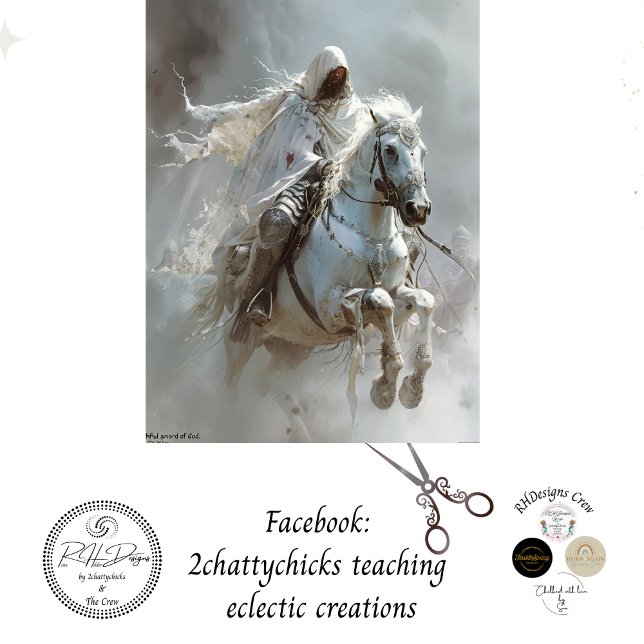 Papel De Seda Cavalo Branco da Dissociação de Apocalipse (Criador carregado)