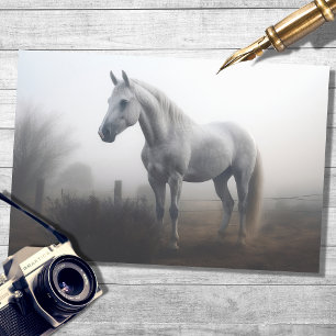 Papel De Seda Cavalo Branco no Livro de Discussão 1