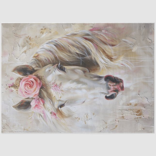 Papel De Seda Cavalo Celestial Quatro (Frente )