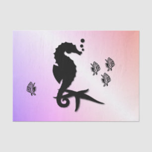 Papel De Seda Cavalo-da-costa em roxo