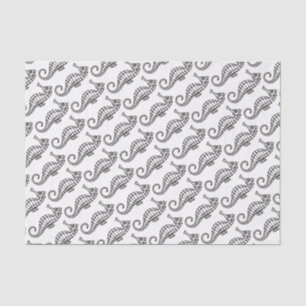 Papel De Seda Cavalo-da-costa preto