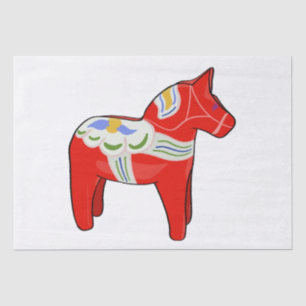 Papel De Seda Cavalo Dalecarliano