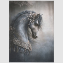 Papel De Seda Cavalo de Carrossel Gótico da Era Vitoriana para D