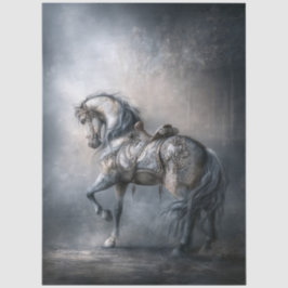 Papel De Seda Cavalo de Carrossel Gótico, Romance Sombrio para D