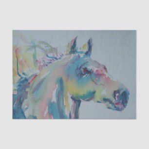 Papel De Seda Cavalo de Muitas Cores
