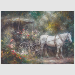 Papel De Seda Cavalo e Carruagem