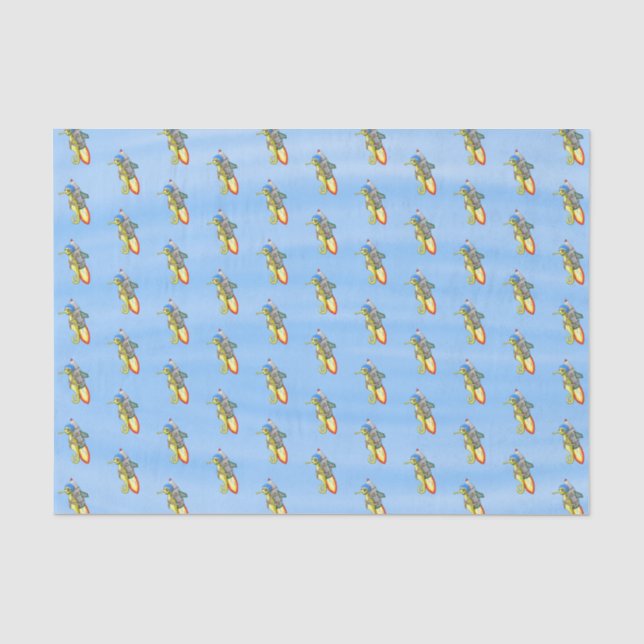 Papel De Seda Cavalo-Marinho Foguete Veloz (Frente )