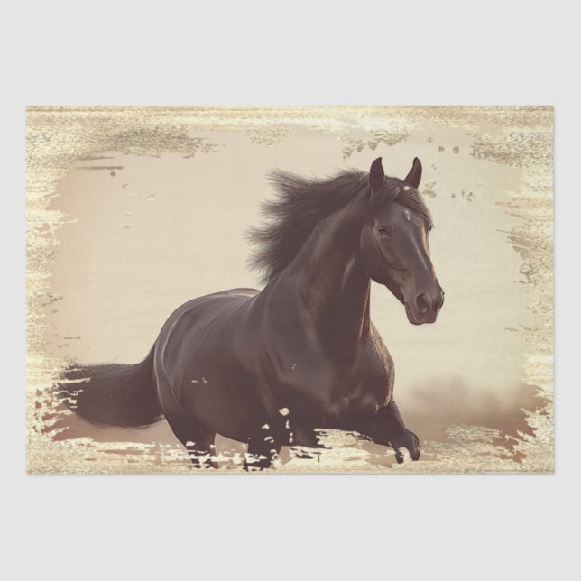 Papel De Seda Cavalo Selvagem (Frente )