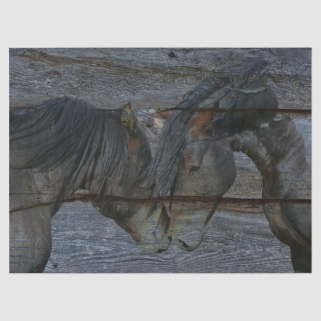 Papel De Seda Cavalos (Frente )