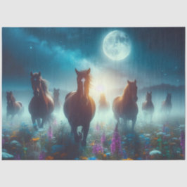 Papel De Seda Cavalos de Lua Magia