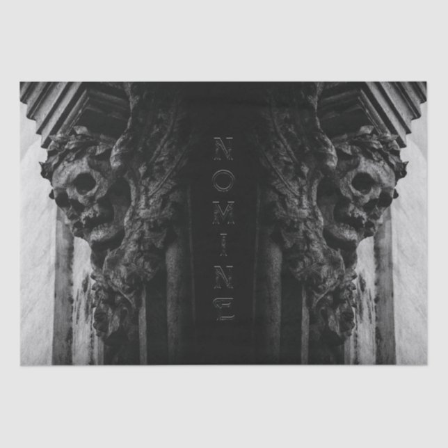 Papel De Seda Caveira das Asas Pedras (Frente )