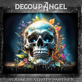 Papel De Seda Caveira Pop gótica - Desligamento -