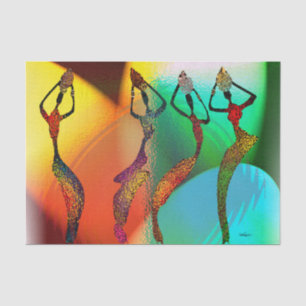 Papel De Seda Celebração africana Vase Confetti