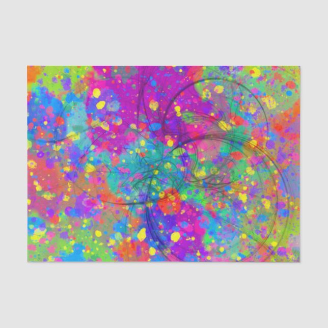 Papel De Seda Celebração Colorida (Frente )