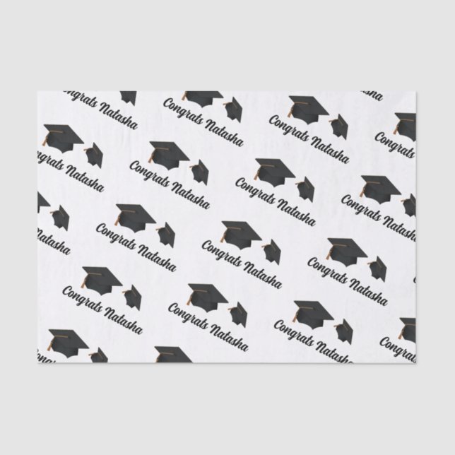 Papel De Seda Celebração da graduação de parabéns (Frente )