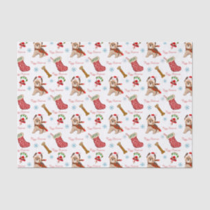 Papel De Seda Celebração de Natal com Yorkie