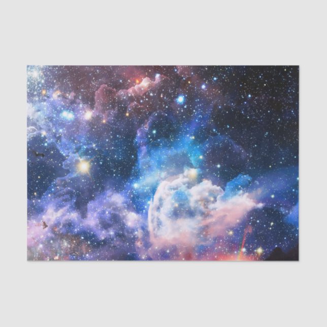 Papel De Seda Celestial multicolorido (Frente )