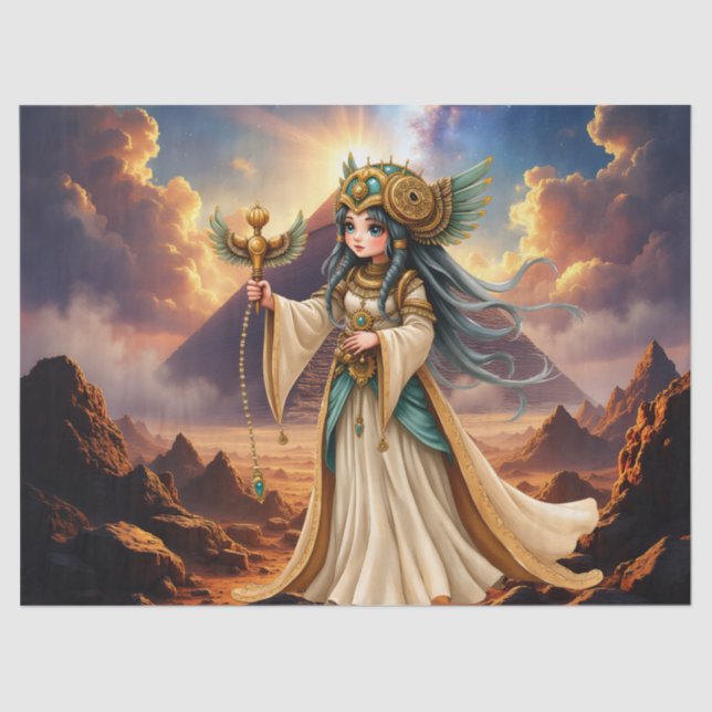 Papel De Seda Celestial Priestess of the Golden Pyramid. (Frente )