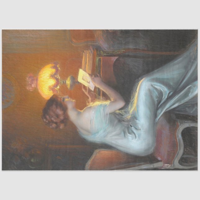 Papel De Seda Cena da Arte por Delphin Enjolras Decoupage (Frente )