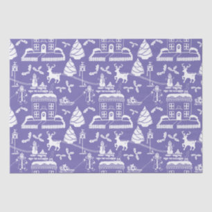 Papel De Seda Cena de inverno tradicional personalizada
