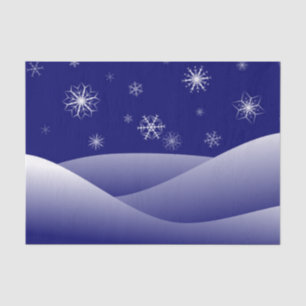 PAPEL DE SEDA CENA DE NEVE DO INVERNO