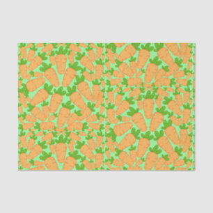 Papel De Seda Cenouras Laranja E Verde