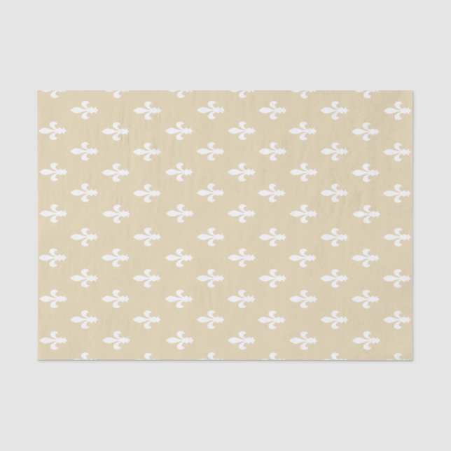 Papel De Seda Cera de abelhas Vitoriana Fleur de Lys (Frente )