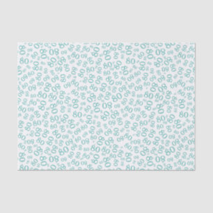 Papel De Seda cerceta do aniversário do 80 e teste padrão bran