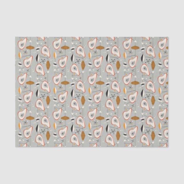 Papel De Seda Cerceta geométrica & teste padrão azul (Frente )