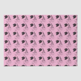 Papel De Seda Cerejas negras em PInk