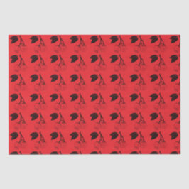 Papel De Seda Cerejas Negras em Vermelho