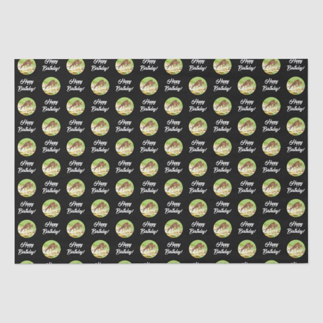 Papel De Seda Cerva e cervo preto (Frente )