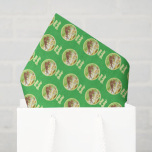 Papel De Seda Cerva e corça verde
