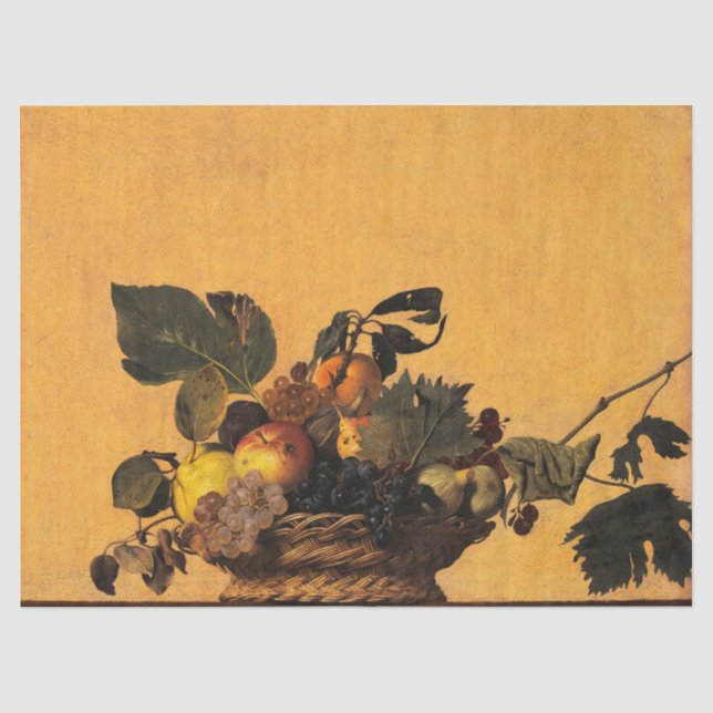 Papel De Seda Cesta de Frutas, Canestra di Frutta de Caravaggio (Frente )