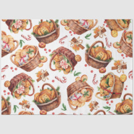 Papel De Seda Cestas de Biscoito de Natal