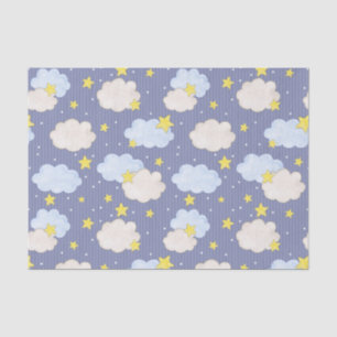 Papel De Seda Céu Azul