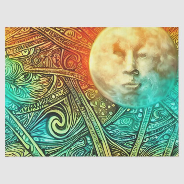 Papel De Seda Céu Celestial (Frente )