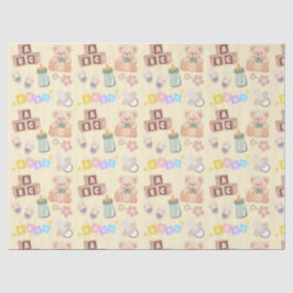 Papel De Seda Chá de Bebê Blocos e Brinquedos