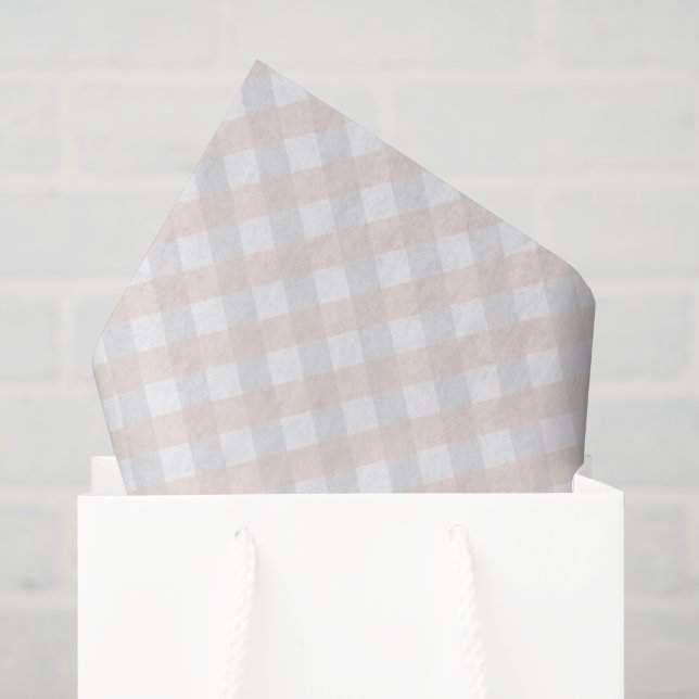 Papel De Seda Chá de Bebê de Abóbora Laranja Pastel e Cinza (Sacola de presentes)