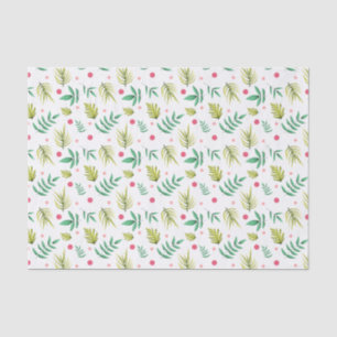 Papel De Seda Chá de Bebê Folhas Tropicais