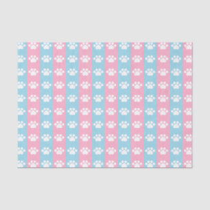 Papel De Seda Chá de fraldas - azul e cor-de-rosa - tema do