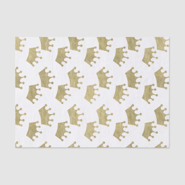 Papel De Seda Chá de fraldas da Princesa Dourada Real Fairytale (Frente )